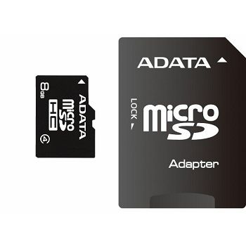 Memorijska kartica Adata SD MICRO 8GB HC Class4 + 1ad