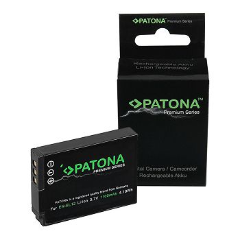 PATONA Premium Baterija za Nikon EN-EL12 CoolPix AW100 AW110 P300 P310 P330