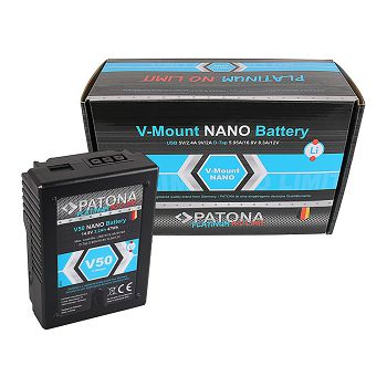 V-Mount baterija PATONA Platinum NANO V50 sa 47Wh RED ARRI