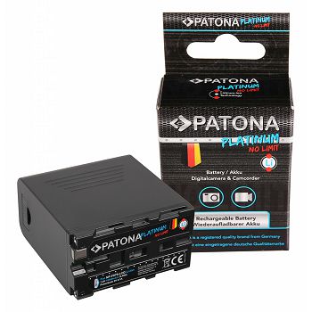 PATONA Platinum baterija Sony NP-F970 F960 F950 sa LCD +  Powerbank 5V/2A USB Output 10050mAh micro USB and USB-C Input