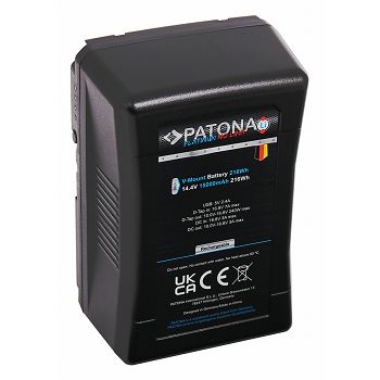 PATONA Platinum baterija V-Mount 24A 216Wh 15000mAh za Blackmagic Ursa Mini RED EPIC SCARLET Sony Video 4K Digital Cinema Broadcast DSLR LED-Light Monitor HDCAM XDCAM
