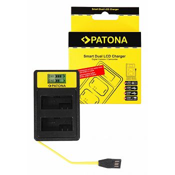 PATONA Smart dvostruki LCD USB Punjač za Canon LP-E8 550D 600D 650D 700D