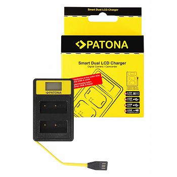 PATONA Smart dvostruki LCD USB Punjač za Fuji NP-W126 HS30 EXR HS30EXR HS-30EXR HS33 EXR HS33EXR HS-33EXR XPro 1 X-Pro 1