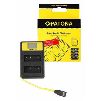 PATONA Smart dvostruki LCD USB Punjač za Panasonic DMW-BLG10 CSBLG10MC CS-BLG10MC DMWBLG10 DMW-BLG10