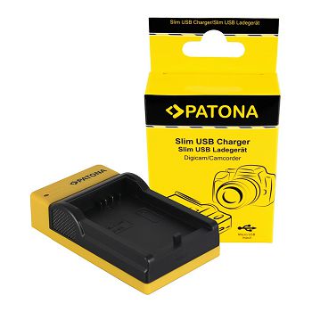 PATONA Slim micro-USB Punjač za Canon LP-E5, EOS 1000D, 450D, 500D