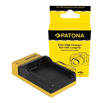 PATONA Slim micro-USB Punjač za Canon LP-E8, LPE8, EOS 550D, 600D, 650D, 700D