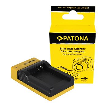 PATONA Slim micro-USB Punjač za Nikon EN-EL12, Coolpix AW100, AW1100, S6300, S8000, S9500