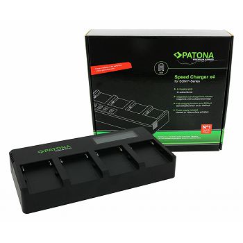 PATONA Premium 4-fold SpeedPunjač za Sony F Series Batteries