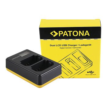 PATONA dvostruki LCD USB Punjač za Sony NP-FZ100 A7 III A7M3 Alpha 7 III A7 R III A7RM3 Alpha 7 R III A9 Alpha 9 FZ100