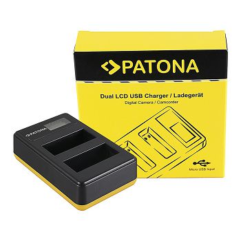 PATONA dvostruki LCD USB Punjač za Canon LP-E8 550D 600D 650D 700D