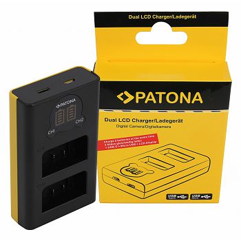 PATONA dvostruki LCD USB Punjač za Nikon EN-EL25 Z50 Z fc