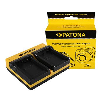 PATONA Dvostruki punjač za Nikon EN-EL8 CoolPix P1 P2 S1 S2 S3 S5 S6 S7 S7c S9 + Micro-USB Kabel