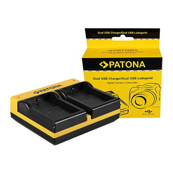 PATONA Dvostruki punjač za Nikon EN-EL9 D40 D40x D5000 D60 + Micro-USB Kabel