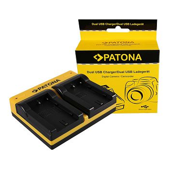 PATONA Dvostruki punjač za Sony NP-FS11 DCR-PC DCRPC1 DCR-PC1 DCRPC2 DCR-PC2 DCRPC3 + Micro-USB Ka