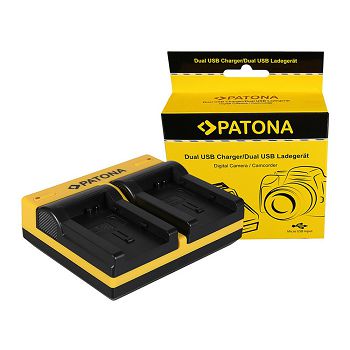 PATONA dvostruki Punjač za Canon BP-808 FSxx FS10 FS-10 FS100 FS-100 FS11 FS-11 BP-808 HF