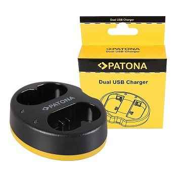 PATONA dvostruki Punjač za Godox VB20 V350s C/N/O/F Flash +  Micro-USB cable