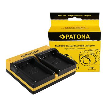 PATONA Dvostruki punjač za Actionpro X7 ISAW A1 A2 A3 BCH7E X7 X7 ISAW A1 A2 A3 BCH7E X7 + Micro-U