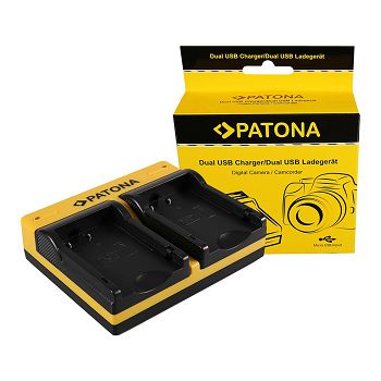 PATONA Dvostruki punjač za Pentax D-LI109 K K2 K-2 K30 K50 K-50 K500 K-500 KR + Micro-USB Kabel