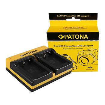 PATONA Dvostruki punjač za Aiptek Ordro NP-170 084-07042L-062 AHD 2 AHD H23 CB-170 Ordro + Micro-U