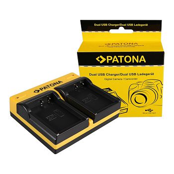 PATONA Dvostruki punjač za Kodak LB-070 PIXPRO S1 S-1 + Micro-USB Kabel
