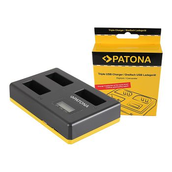 PATONA USB Trostruki punjač za Canon LP-E17 EOS 750D, EOS 760D, EOS 8000D, Kiss X8i, Rebel, Rebel T6i, Rebel T6s, T6i, T6s +  USB Type C Cable