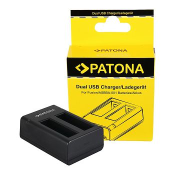 PATONA dvostruki Quick-Punjač za GoPro Fusion, ASBBA-001 +  Micro-USB cable