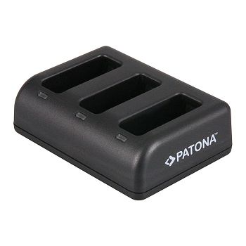 PATONA Trostruki punjač za GoPro Hero 8 AHDBT-801 Hero 7 AHDBT-701 Hero 6 Hero 5 AHDBT-501 +  cable