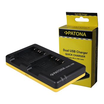 PATONA dvostruki Quick-Punjač za Sony NP-BG1 DSC H55 H70 +  Micro-USB cabel