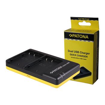 PATONA dvostruki Quick-Punjač zaPanasonic DMW-BLF19 +  Micro-USB cabel