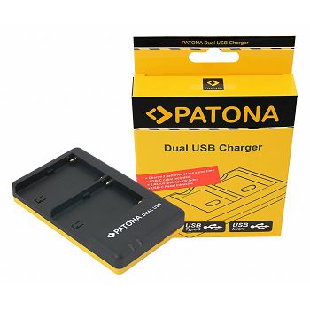 PATONA dvostruki Quick-Punjač zaSony NP-FM500H FM500H +  USB-C cable