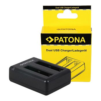 PATONA dvostruki Quick-Punjač zaXiaomi Yi Xiaoyi YDXJO1XY +  Micro-USB cabel