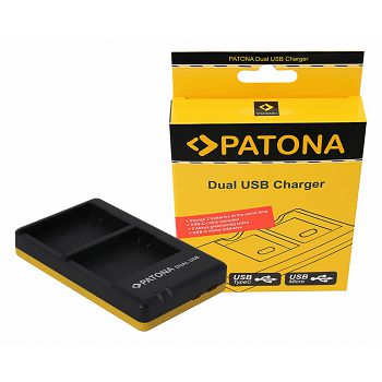 PATONA dvostruki Quick-Punjač zaNikon EN-EL14, ENEL14 +  USB-C cable