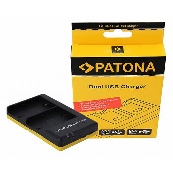 PATONA dvostruki Quick-Punjač za Canon LP-E6, LPE6 +  USB-C cable