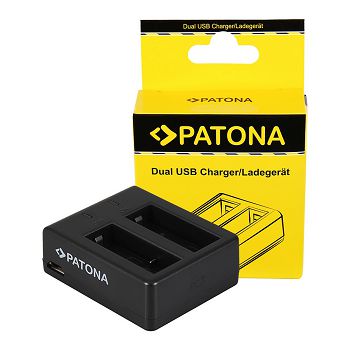 PATONA USB dvostruki Punjač za SJCAM SJ4000 SubTig3 Rollei Actioncam 220 300 300 Plus 310 330 415 416 426 + Micro-USB cable