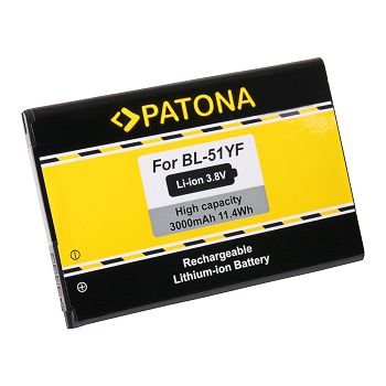  PATONA baterija LG DS1402, G4, G4 dvostruki SIM, G4 dvostruki-LTE, H810, H811, H815T, H8185K, H818N, H818P, H818T, H819, LS991, VS986 BL-51YF, BL51YF, EAC62858501