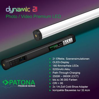 PATONA Premium LED RGB Tube Photo/Video Light