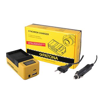 PATONA Synchron USB Punjač za Olympus BLH1 BLH-1 sa LCD