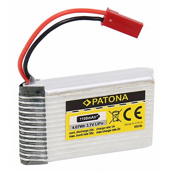  PATONA RC baterija 3,7V 1100mAh JST Li-Polymer für Walkera Dragonfly, HM 5G4