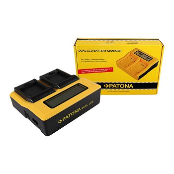 PATONA dvostruki LCD USB Punjač za Rollei RL410B Actioncam 230 240 410 410B 420