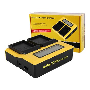 PATONA dvostruki LCD USB Punjač za Olympus BLH-1 OM-D EM-1 Mark 2 EM-1 Mark II