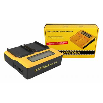 PATONA dvostruki LCD USB Punjač za JVC SSL-75 SSL-JVC50 SSL-JVC75 HM600 HM650