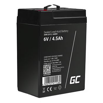 Green Cell AGM baterija  6V 4.5Ah