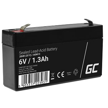 Green Cell AGM baterija  6V 1.3Ah