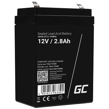 Green Cell AGM baterija  12V 2.8Ah
