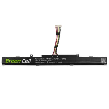 Bateria Green Cell A41N1611 do Asus GL553 GL553V GL553VD GL553VE GL553VW GL753 GL753V GL753VD GL753VE FX553V FX753 FX753V