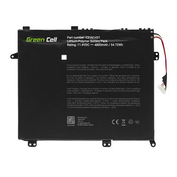 baterija Green Cell C31N1431 za Asus E403 E403N E403NA E403S E403SA