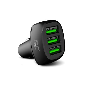 Green Cell In-Car punjač GC PowerRide 54W 3xUSB 18W with Ultra Charge technology