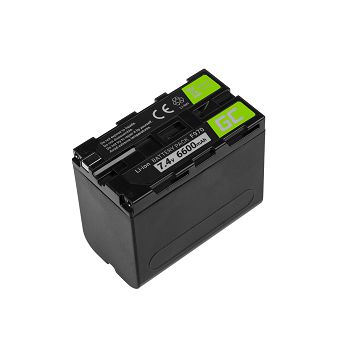 baterija  Green Cell ® NP-F550 NP-F750 NP-F530 za Sony MVC FDR3E FD200 DCR TRV120E VX2100 TRV320E HDR-FX1 7.2V 6600mAh