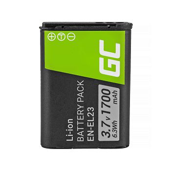 Green Cell baterija  EN-EL23 Nikon Coolpix B700, P600, P610, P900, S810C 3.7V 1700mAh