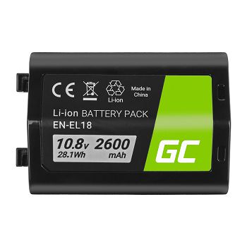baterija  Green Cell ® EN-EL18 ENEL18 za fotoaparat Nikon D4, D4S, D5 10.8V 2600mAh